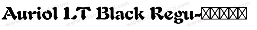 Auriol LT Black Regu字体转换